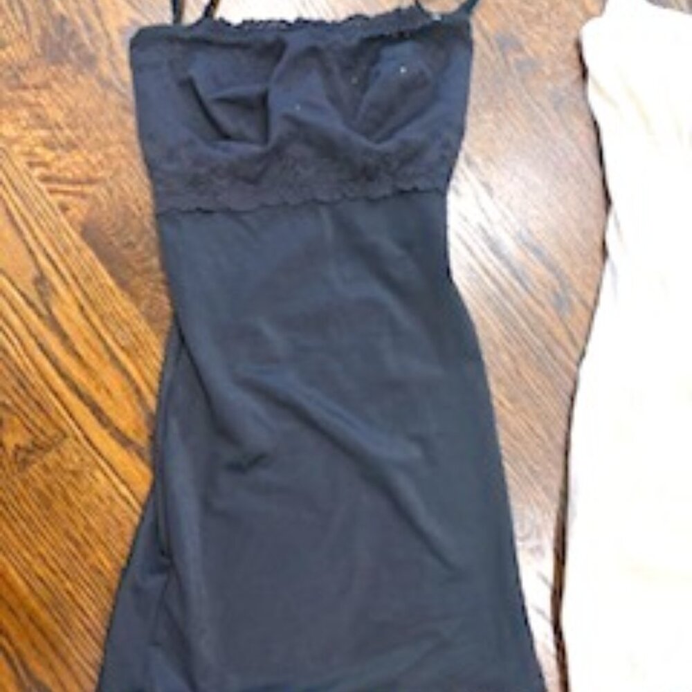 Black & Cream  shapewear/slips s/m